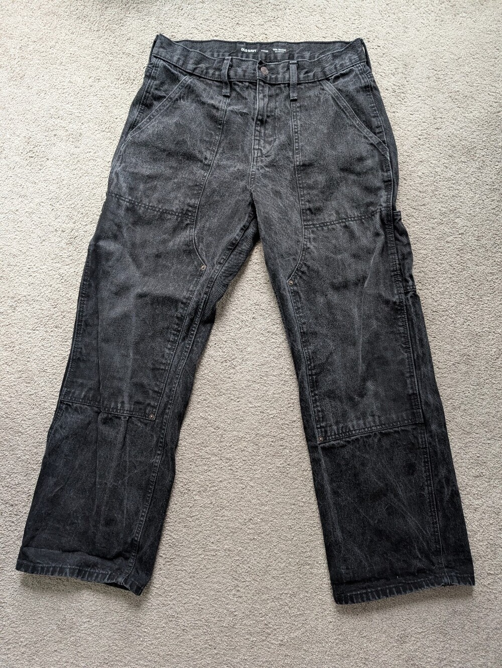 Old Navy Mens 90s Baggy Black 34x32 Jeans